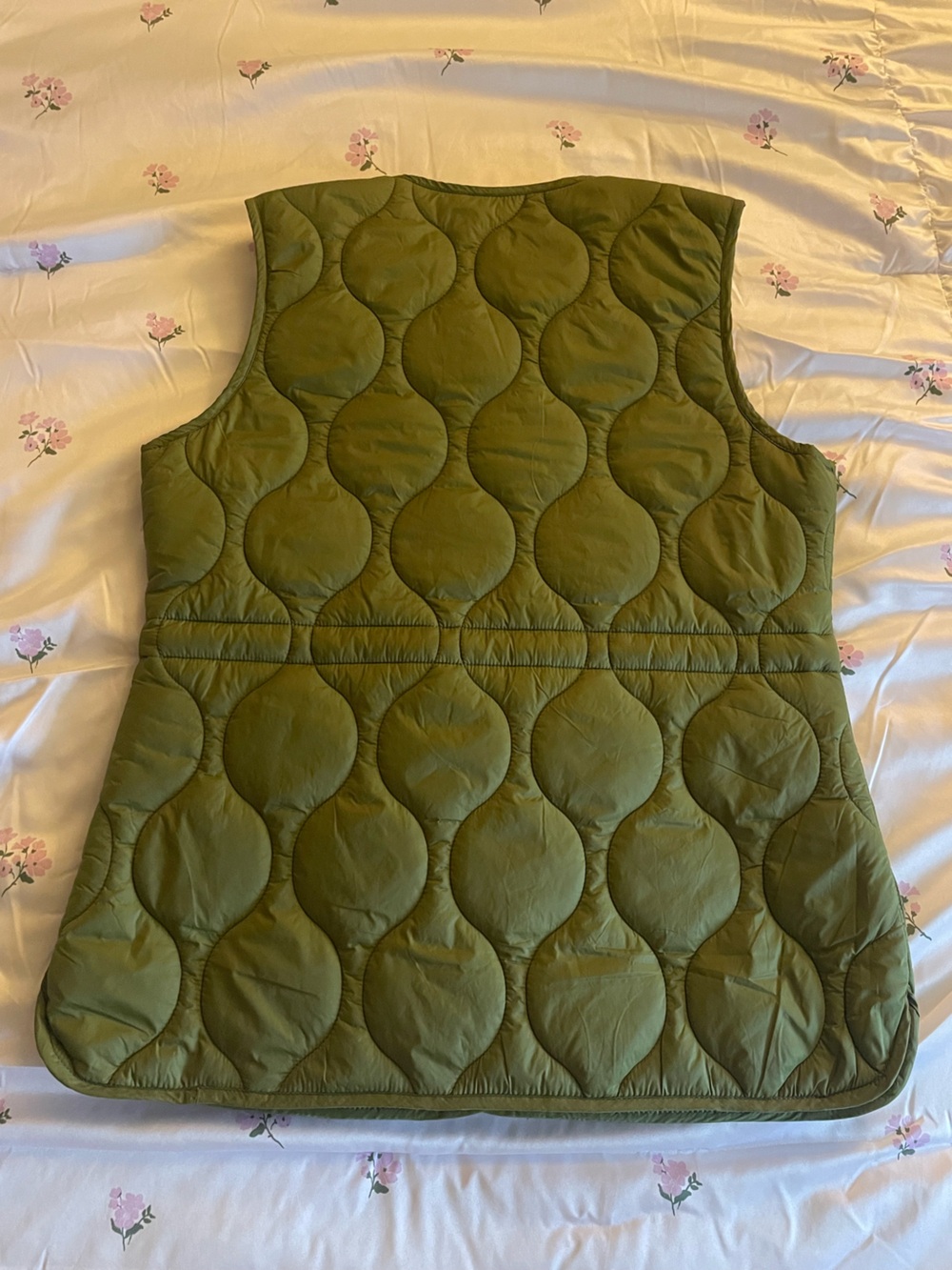 Market & Spruce | Quilted Olive Green Sleeveless Vest | Women’s Vest | NWT - Picture 6 of 14